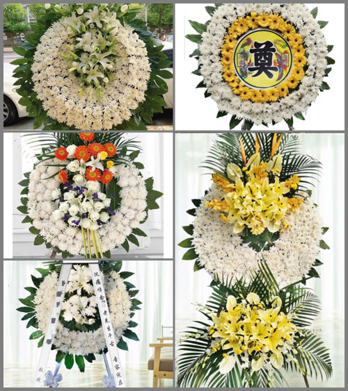 山西运城盐湖区东城街道东阜村花圈速递